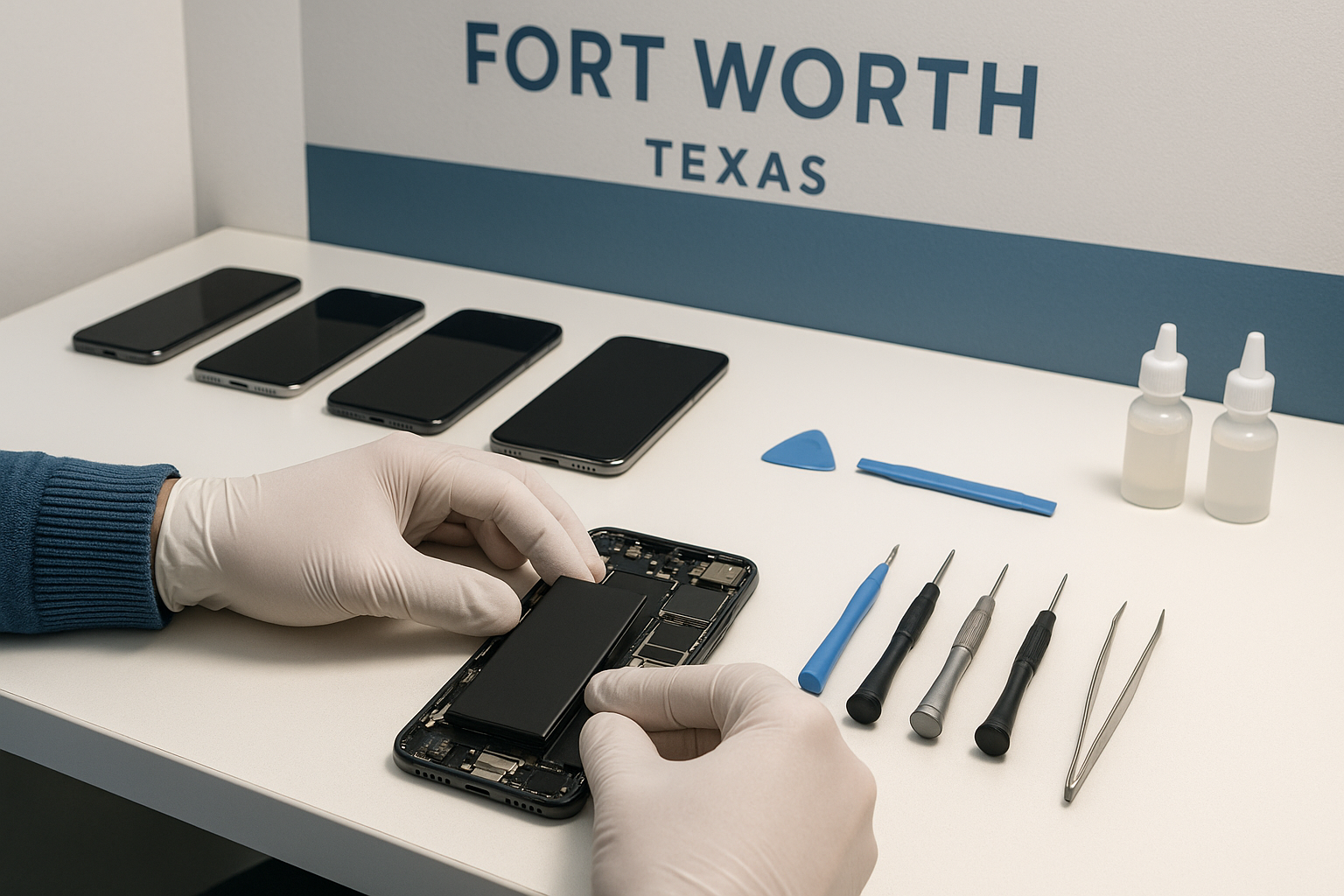 iPhone battery replacement service Fort Worth Texas